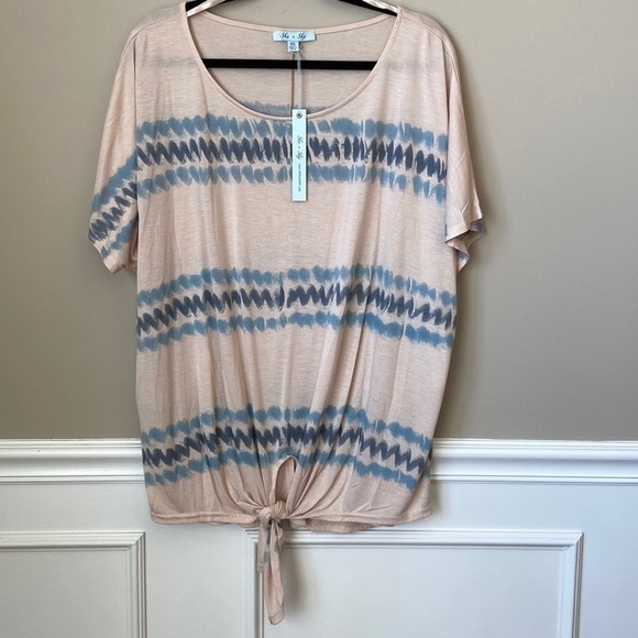 NWT Plus Size Tie Dye Top - 1X - Picture 1 of 6
